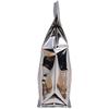 100PCS Silver Metallic Stand-Up Side Gusset Zip Top Lock Packaging Bags w/Window Food Storage (18x28+8cm (7x11+3.1")) view 4