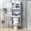 Acofuns 59X18.8X179 Bath Cabinet Toilet Bathroom Space Saver Storage Cabinet White view 3
