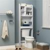 Acofuns 59X18.8X179 Bath Cabinet Toilet Bathroom Space Saver Storage Cabinet White view 4