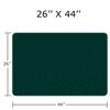 Yeaban Dark Teal Bathroom Rugs  Thick Chenille Bath Mats | Absorbent and Washable Bath Rug Non-Slip, Plush and Soft Rugs for Bathroom Floor, Shower, Sink - 26" x 44" view 2