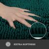 Yeaban Dark Teal Bathroom Rugs  Thick Chenille Bath Mats | Absorbent and Washable Bath Rug Non-Slip, Plush and Soft Rugs for Bathroom Floor, Shower, Sink - 26" x 44" view 3