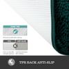 Yeaban Dark Teal Bathroom Rugs  Thick Chenille Bath Mats | Absorbent and Washable Bath Rug Non-Slip, Plush and Soft Rugs for Bathroom Floor, Shower, Sink - 26" x 44" view 4