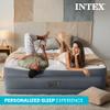 Intex King Air Mattress, Dura-Beam Deluxe 22" Dual Zone Inflatable Bed with Built-in Pump view 3