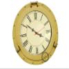 Antique Brass Nautical Navigation Marine Porthole Brass Wall Decor Clock Best for Gift Home School Office Collage 17 Inch (C T E) view 1
