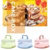 Aqur2020 Cake Carrier, Portable Round Cupcake Serving Tray Stand Box with Two Sided Cake Holder for Muffins Cheesecakes Bundt Cakes Brownie (Pink) view 2