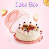 Aqur2020 Cake Carrier, Portable Round Cupcake Serving Tray Stand Box with Two Sided Cake Holder for Muffins Cheesecakes Bundt Cakes Brownie (Pink) view 4