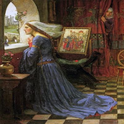 TOPVINTAGEPOSTERS Beautiful Lady Fair Rosamund Clifford 1916 Fine Painting By J W Waterhouse Reproduction (12 X 16 Image Size Paper)