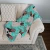 Caroline's Treasures MLM1003LQB Black and White French Bulldog Quilted Blanket 50x60 Artwork Pattern Quilted Throw Blanket for Bed, Couch, Sofa, Soft and Lightweight view 3