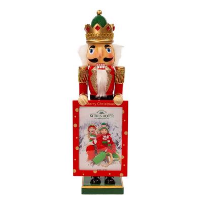 Kurt Adler 15-Inch Nutcracker King Holding Picture Frame