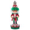 Kurt Adler 15-Inch Hollywood Nutcrackers Red, White and Green Candy Tower Hat Nutcracker view 1