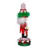 Kurt Adler 15-Inch Hollywood Nutcrackers Red, White and Green Candy Tower Hat Nutcracker view 2