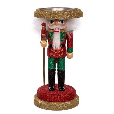 Kurt Adler 10-Inch Hollywood Soldier Nutcracker Candleholder