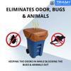 trash smell buster Trash Can Cover Odor Eliminating Bag with Elastic Rubber Band Lemon Scented Durable Effective Chemical Free 45 Gallon Size 1 Cover view 3