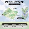 FIFTY FEET 12X120 Inch Shelf Liner for Kitchen Cabinets, PVC Drawer Liner for Dresser Non-Slip Bathroom, Non-Adhesive Cabinet Liner Washable (Green Flower)(5 Roll) view 3