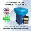 trash smell buster | Odor Eliminating Trash Can Cover for 95 Gallon Outdoor Bins | Lemon Scented with Elastic Band | Eliminates Trash Odor Naturally | 1 Durable Cover view 3
