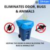 trash smell buster | Odor Eliminating Trash Can Cover for 95 Gallon Outdoor Bins | Lemon Scented with Elastic Band | Eliminates Trash Odor Naturally | 1 Durable Cover view 4