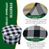 CRFATOP Printed Round Ottoman Covers Slipcover Stretch Footstool Protector Covers Soft Footrest Ottoman Seating Ottoman Throw Cover with Elastic Bottom for Living Room Indoor Outdoor,XL,05 view 2