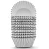 200 Pcs Silver Foil Cupcake Liners Standard Baking Cups Muffin Paper Cases view 1