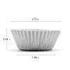 200 Pcs Silver Foil Cupcake Liners Standard Baking Cups Muffin Paper Cases view 2
