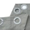 YISURE No Hook Stall Size Grey Shower Curtain Linen Style 60x76, Heavy Duty Cloth Shower Curtain for Bathroom No Hooks Needed, Machine Washable view 3