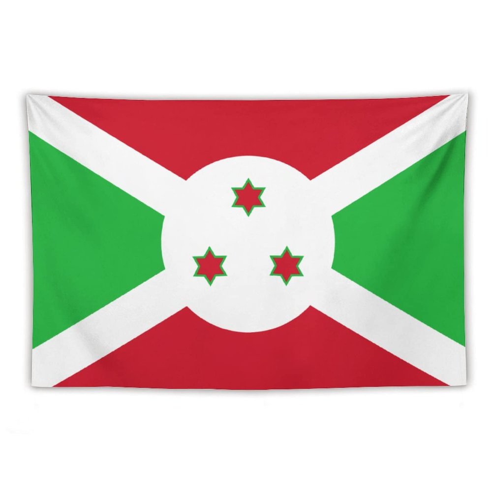 Calculay Burundi Flag Tapestry-Wall Hanging Home Wall Art Tapestry for Living Room/Bedroom/Dormitory Background Poster 40"x60"