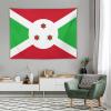 Calculay Burundi Flag Tapestry-Wall Hanging Home Wall Art Tapestry for Living Room/Bedroom/Dormitory Background Poster 60"x80" view 4
