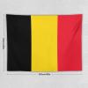 Calculay Belgian Flag Tapestry-Wall Hanging Home Wall Art Tapestry for Living Room/Bedroom/Dormitory Background Poster 60"x80" view 2