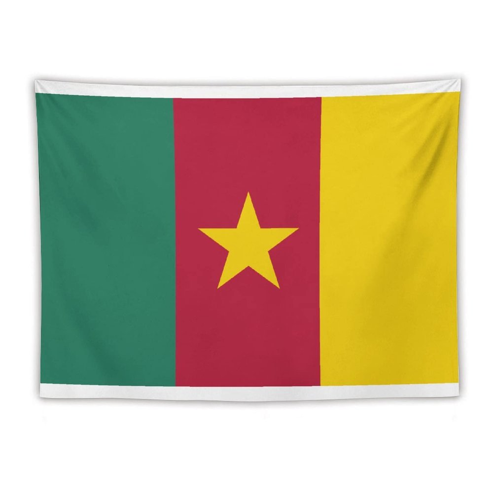 Cameroon Flag Tapestry-Wall Hanging Home Wall Art Tapestry for Living Room/Bedroom/Dormitory Background Poster 60"x80"