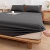GORHLady Fitted Sheet Basics Classic Microfiber Bed Sheet 100% Cotton Children's Jersey Stretch Mattress Height up to 5-28 cm Children's Bed Fitted Sheet Water Bed & Box Spring Bed 180x200cm Darkgrey view 3