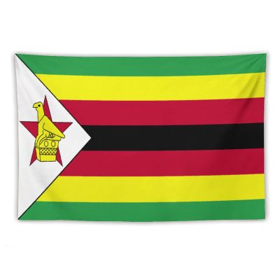 Calculay Zimbabwe Flag Tapestry-Wall Hanging Home Wall Art Tapestry for Living Room/Bedroom/Dormitory Background Poster 40"x60"