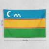Calculay Karakalpakstan Flag Karakalpakstan Flag Tapestry-Wall Hanging Home Wall Art Tapestry for Living Room/Bedroom/Dormitory Background Poster 40"x60" view 2