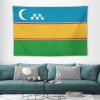 Calculay Karakalpakstan Flag Karakalpakstan Flag Tapestry-Wall Hanging Home Wall Art Tapestry for Living Room/Bedroom/Dormitory Background Poster 40"x60" view 3