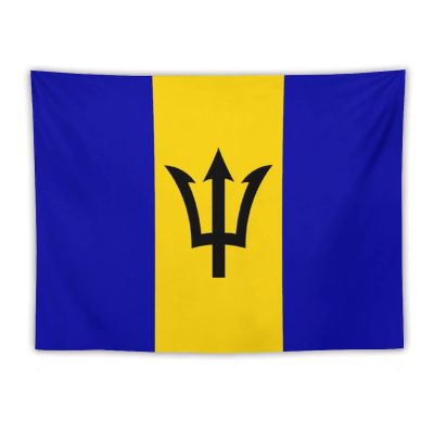 Calculay Barbados Flag Tapestry-Wall Hanging Home Wall Art Tapestry for Living Room/Bedroom/Dormitory Background Poster 60"x80"