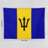 Calculay Barbados Flag Tapestry-Wall Hanging Home Wall Art Tapestry for Living Room/Bedroom/Dormitory Background Poster 60"x80" view 2