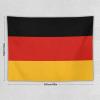 Calculay German Flag Tapestry-Wall Hanging Home Wall Art Tapestry for Living Room/Bedroom/Dormitory Background Poster 60"x80" view 2