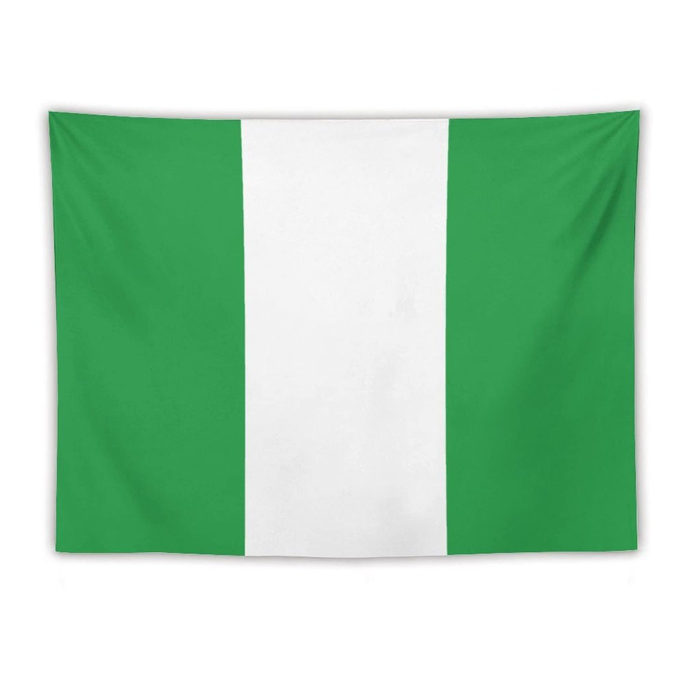 Calculay Nigeria Flag Tapestry-Wall Hanging Home Wall Art Tapestry for Living Room/Bedroom/Dormitory Background Poster 60"x80"