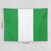 Calculay Nigeria Flag Tapestry-Wall Hanging Home Wall Art Tapestry for Living Room/Bedroom/Dormitory Background Poster 60"x80" view 2