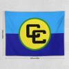 Caribbean Community Flag Tapestry-Wall Hanging Home Wall Art Tapestry for Living Room/Bedroom/Dormitory Background Poster 60"x80" view 2