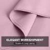 FreshCulture Twin XL Flat Sheets Only 2 Pack - Hotel Quality Flat Bed Sheets - Brushed Microfiber - Ultra Soft & Breathable - Wrinkle-Free - Easy Care - Flat Sheets Only Twin XL Size (Dusty Pink) view 4