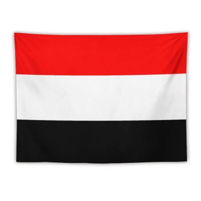 Calculay Yemen Flag Tapestry-Wall Hanging Home Wall Art Tapestry for Living Room/Bedroom/Dormitory Background Poster 60"x80"