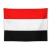 Calculay Yemen Flag Tapestry-Wall Hanging Home Wall Art Tapestry for Living Room/Bedroom/Dormitory Background Poster 60"x80" view 1