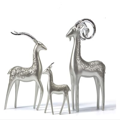 ALDEPO Sculpture Tabletop Goat Decoration Room Wine Cabinet TV Cabinet Decorations Exquisite Resin Statues/Sculptures/Figurine Statue