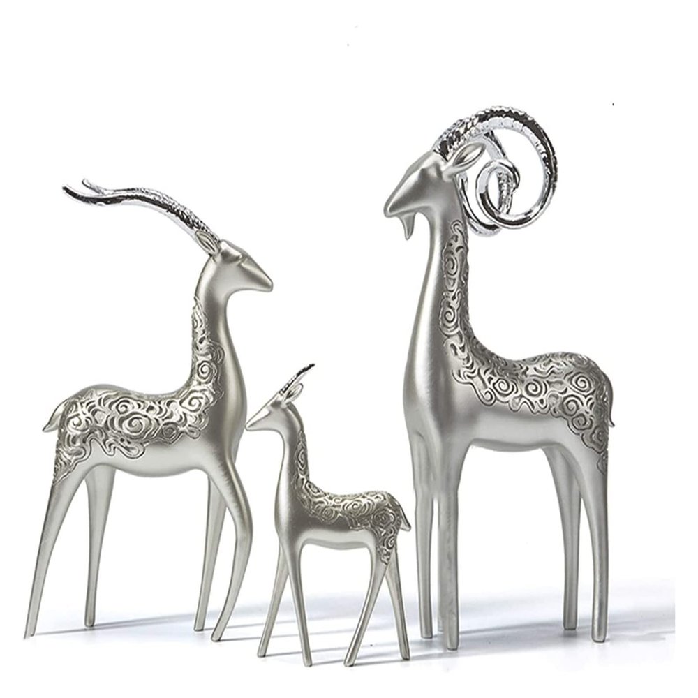 ALDEPO Sculpture Tabletop Goat Decoration Room Wine Cabinet TV Cabinet Decorations Exquisite Resin Statues/Sculptures/Figurine Statue