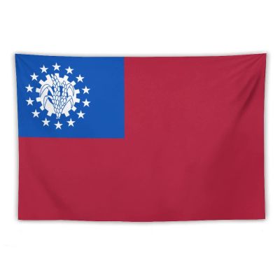 Calculay Myanmar Flag Tapestry-Wall Hanging Home Wall Art Tapestry for Living Room/Bedroom/Dormitory Background Poster 40"x60"