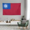 Calculay Myanmar Flag Tapestry-Wall Hanging Home Wall Art Tapestry for Living Room/Bedroom/Dormitory Background Poster 40"x60" view 4