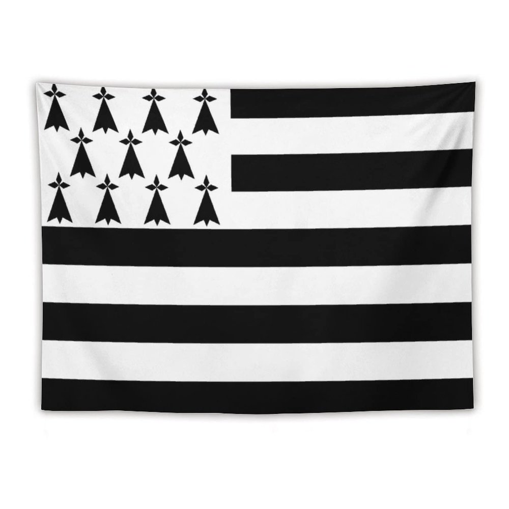 Calculay Brittany Flag Tapestry-Wall Hanging Home Wall Art Tapestry for Living Room/Bedroom/Dormitory Background Poster 60"x80"