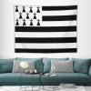 Calculay Brittany Flag Tapestry-Wall Hanging Home Wall Art Tapestry for Living Room/Bedroom/Dormitory Background Poster 60"x80" view 3