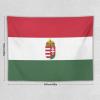 Calculay Hungarian Flag Tapestry-Wall Hanging Home Wall Art Tapestry for Living Room/Bedroom/Dormitory Background Poster 60"x80" view 2