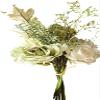 Lindagary Wedding Artificial Flower Bouquet Realistic Bridal Bouquet Fake Flower Ornament for Wedding Festivals Party Home Decoration - Green view 1