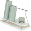 carrotez Bottle Drying Rack, Tumbler Rack with Drain Tray - Narrow and Wide Openings with Various Capacity, Mug Type and Cup Type - White view 1